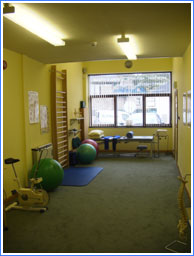 Inside the physiotherapy clinic