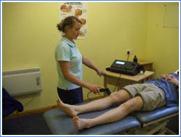 Catherine treating tendonitis of the knee - a common overuse type sports injury